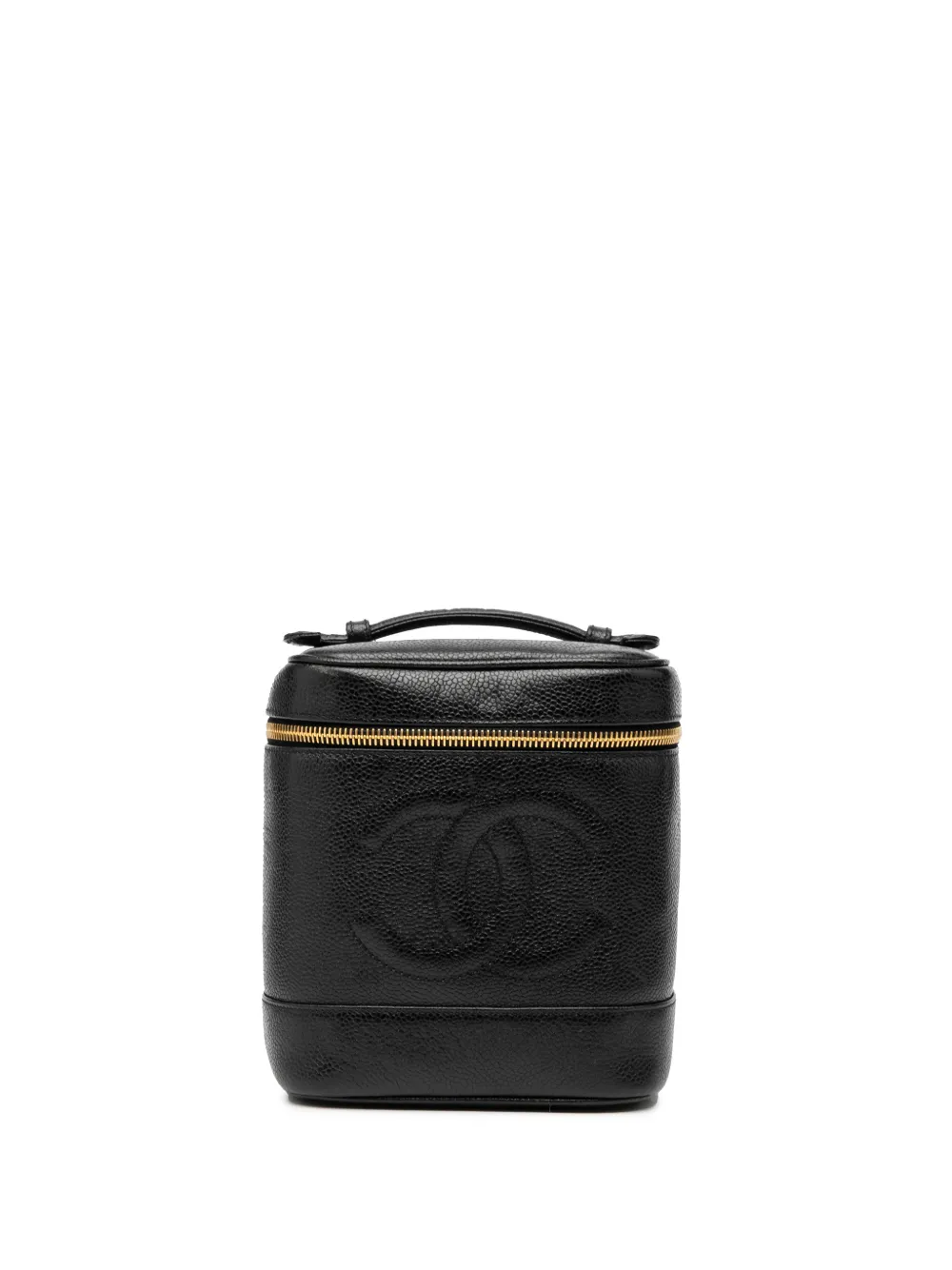 CHANEL Pre-Owned 1991-1994 CC Caviar vanity bag - Nero
