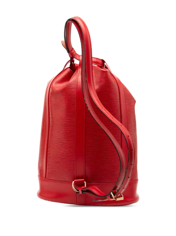 Vintage Louis Vuitton Red Epi Randonnée PM Backpack Louis Vuitton Red Epi Leather Randonnee Backpack main image 4
