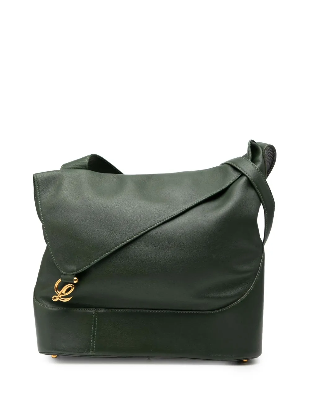 Loewe Pre-Owned 2010-2025 Leather Anton crossbody bag - Verde