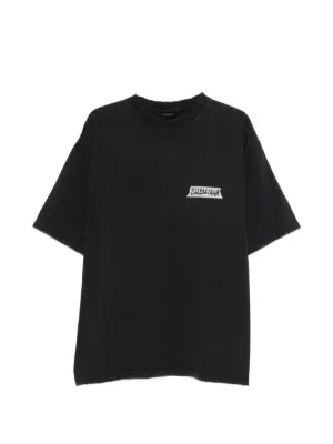 Balenciaga Graphic T-shirt | Black | FARFETCH