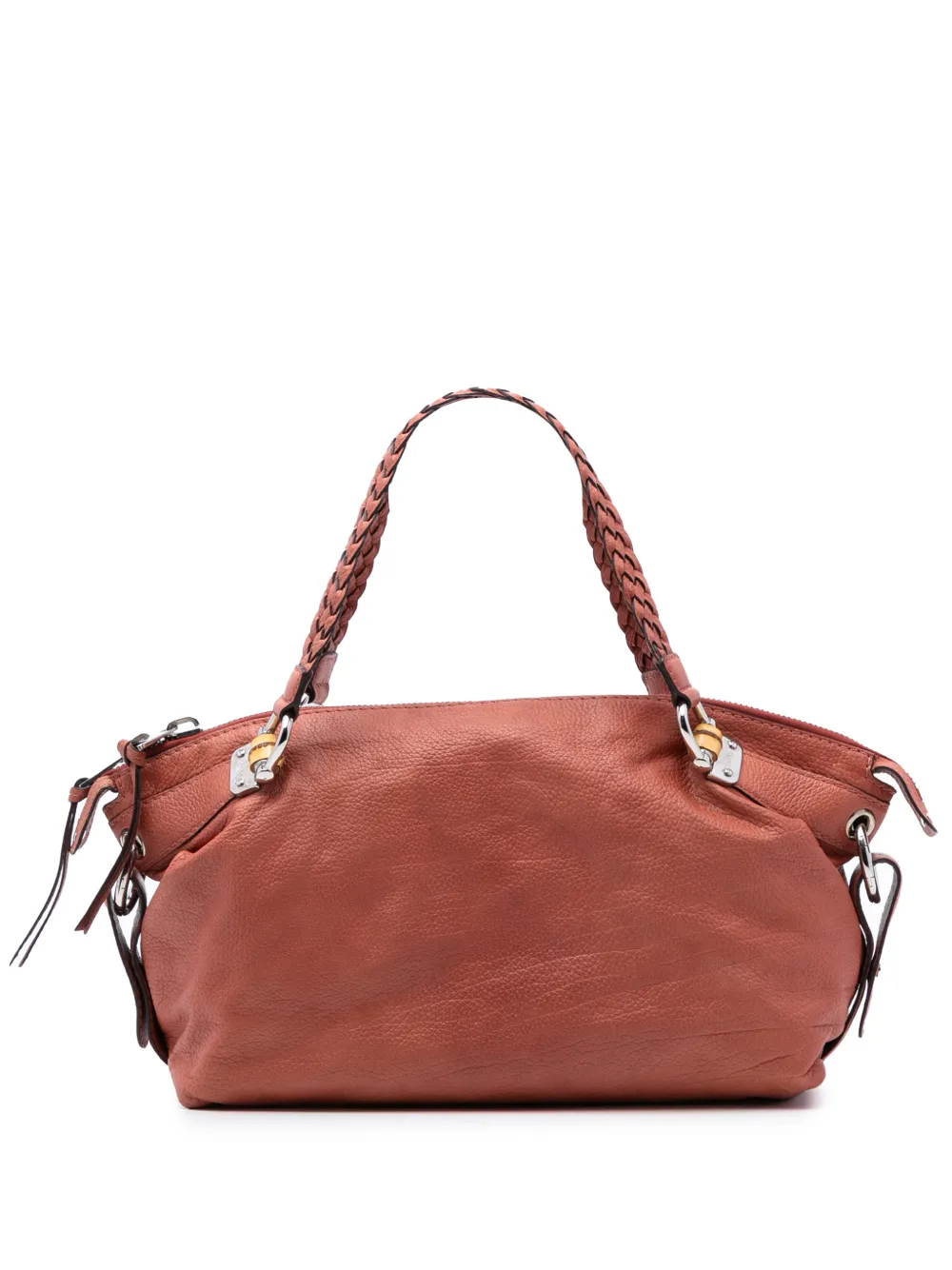 Gucci Pre-Owned 2016-2025 Medium Leather Bamboo Bar tote bag - Arancione