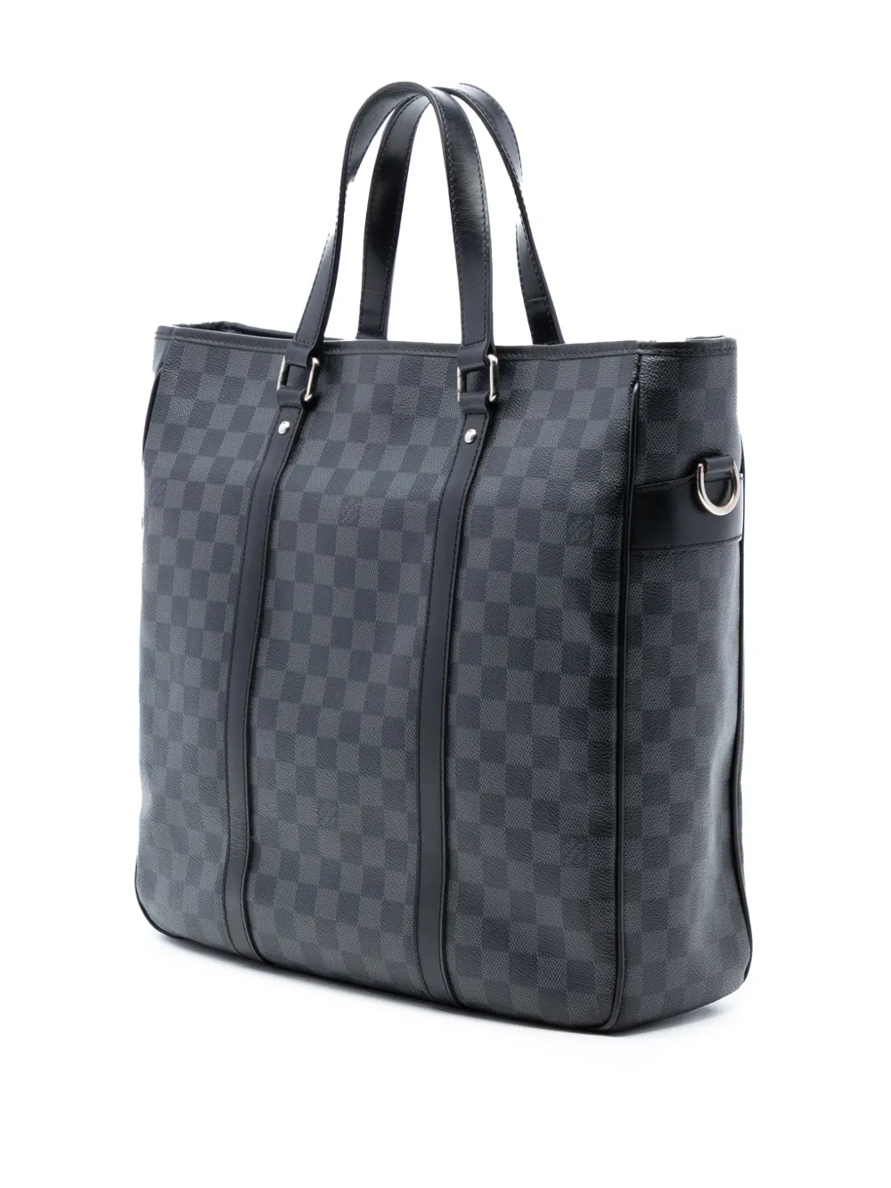  Louis Vuitton Pre-owned 2010 Damier Graphite Tadao Pm Shoulder Bag - Black 
