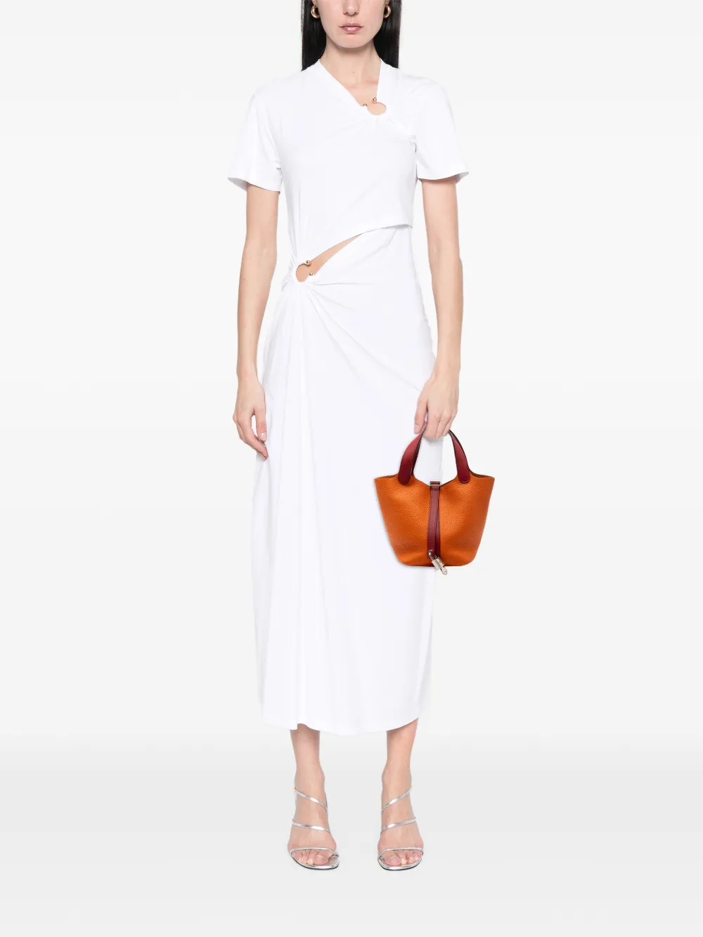 Hermès Pre-Owned 2016 Bicolor Clemence and Swift Picotin Lock 18 handbag | Pre-Owned | Image 2