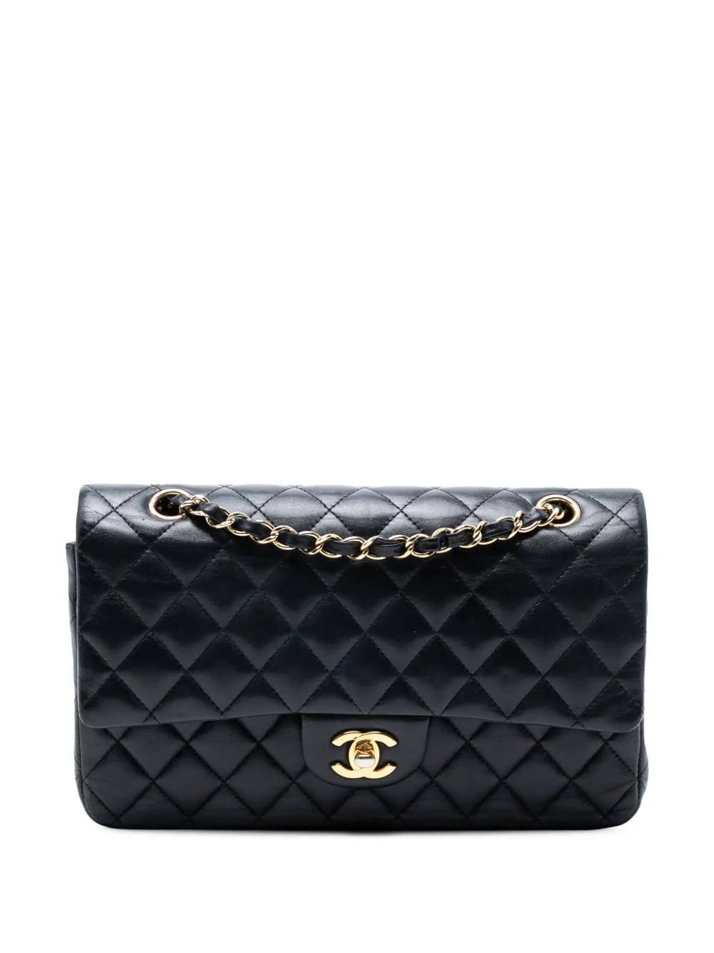 CHANEL Pre-Owned 2013-2014 Medium Classic Lambskin Double Flap shoulder bag - Nero