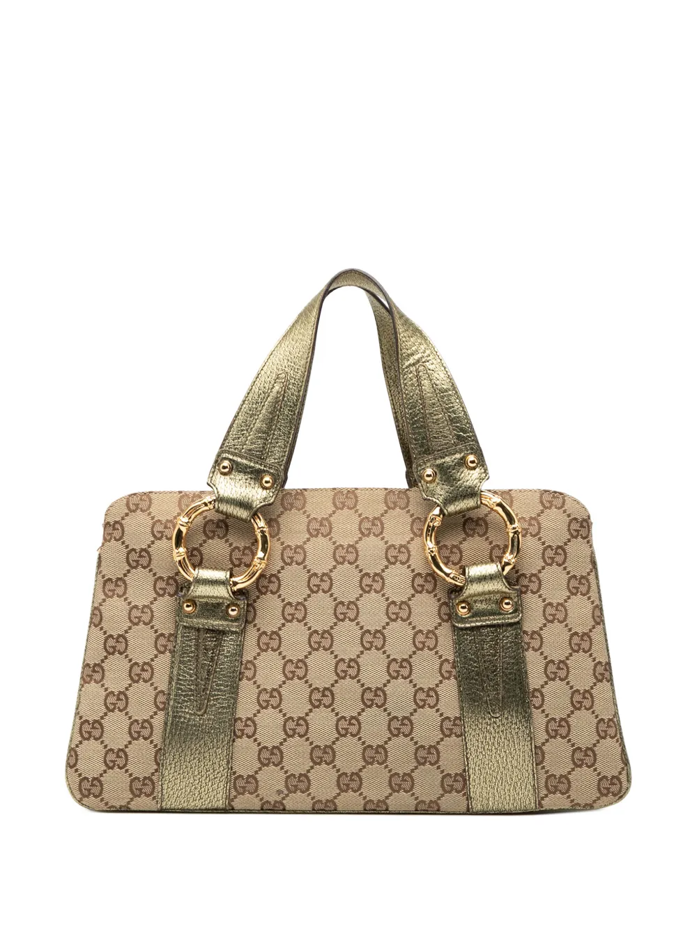 Gucci Pre-Owned 2000-2015 GG Canvas Metal Bamboo handbag - Marrone