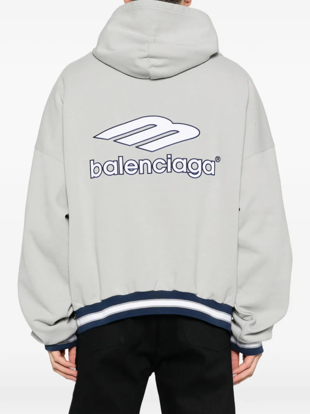 Balenciaga Hoodie met logo Grijs