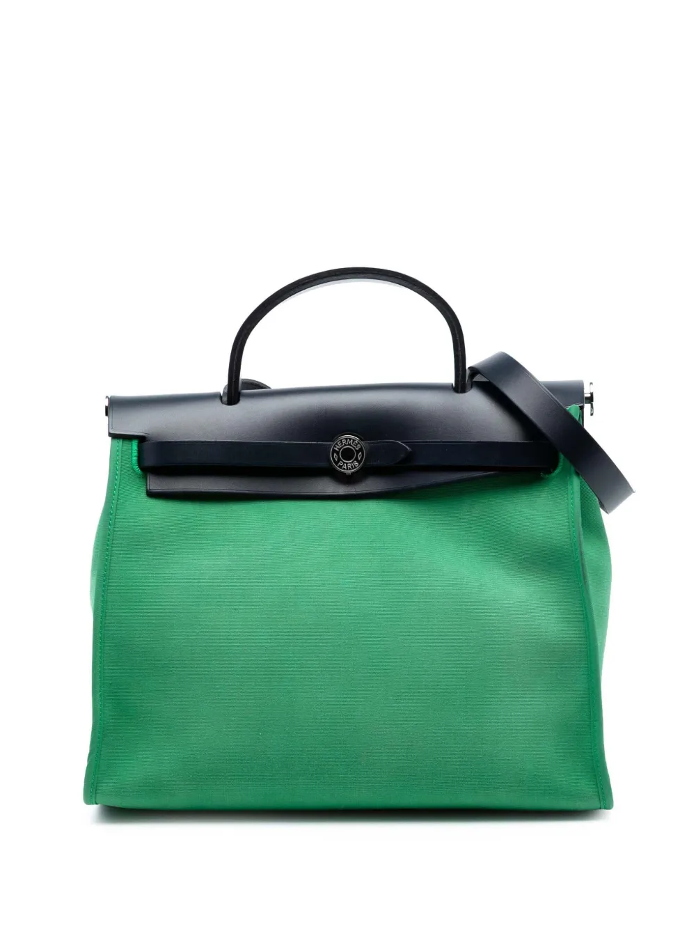 Hermès Pre-Owned 2018 Toile Herbag Zip 31 satchel - Blu