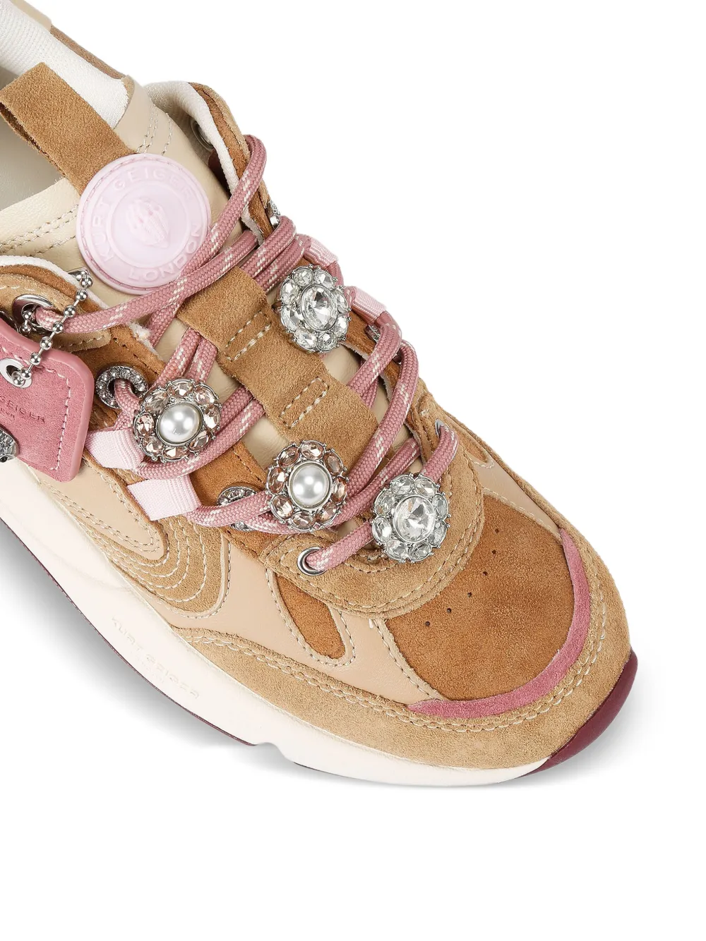 Kurt Geiger London Kurt Runner verfraaide sneakers Beige