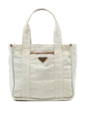 Prada Pre-Owned 2010-2025 キャンバス カナパ ビジュークラッチバッグ