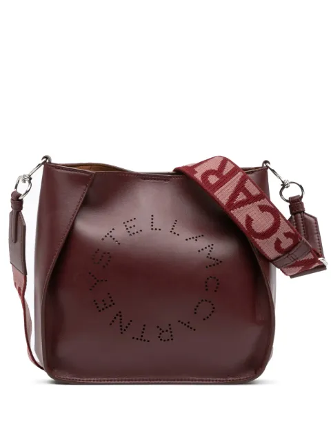 Stella McCartney Pre-Owned 2010-2025 Mini Faux Leather Perforated Logo crossbody bag