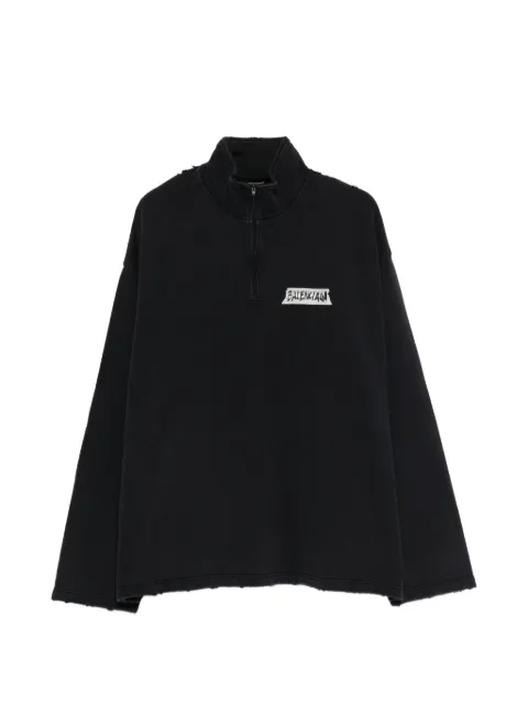 Balenciaga sudadera con efecto envejecido