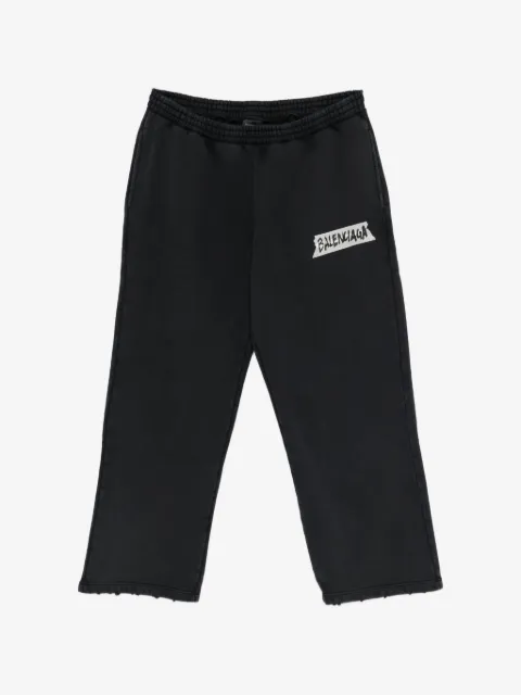 Balenciaga masking-tape track pants
