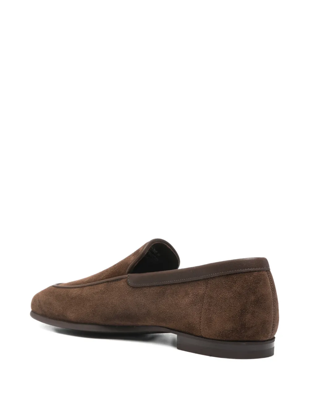 John Lobb Leren loafers Bruin