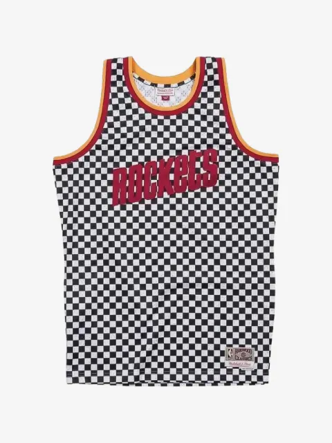 Mitchell & Ness x NBA Houston Rockets checked jersey