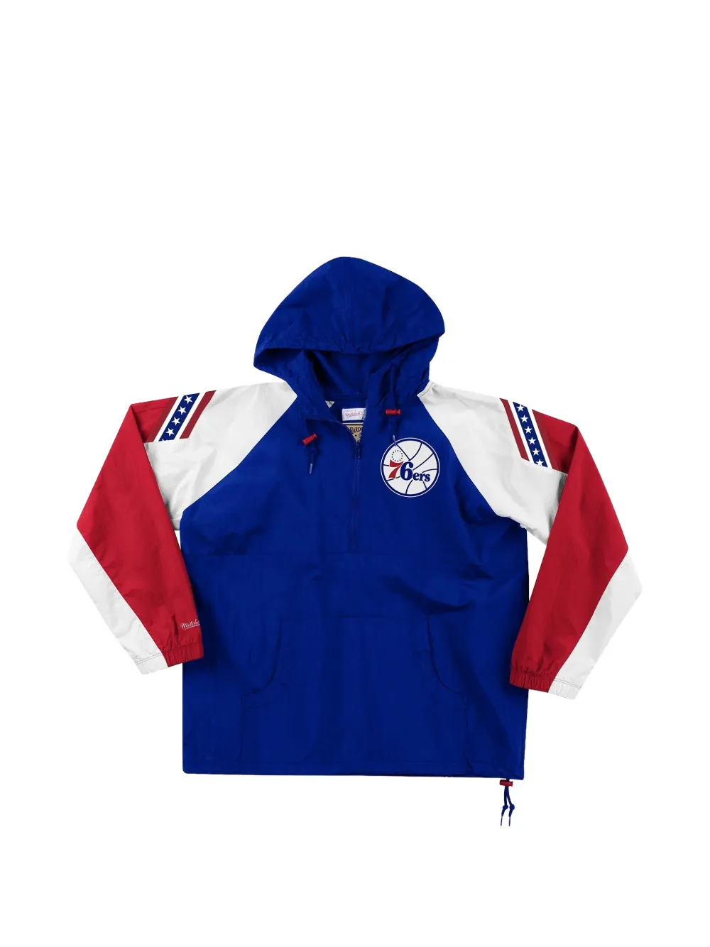 Mitchell & Ness Giacca NBA "Philadelphia 76ers" con mezza zip - Blu