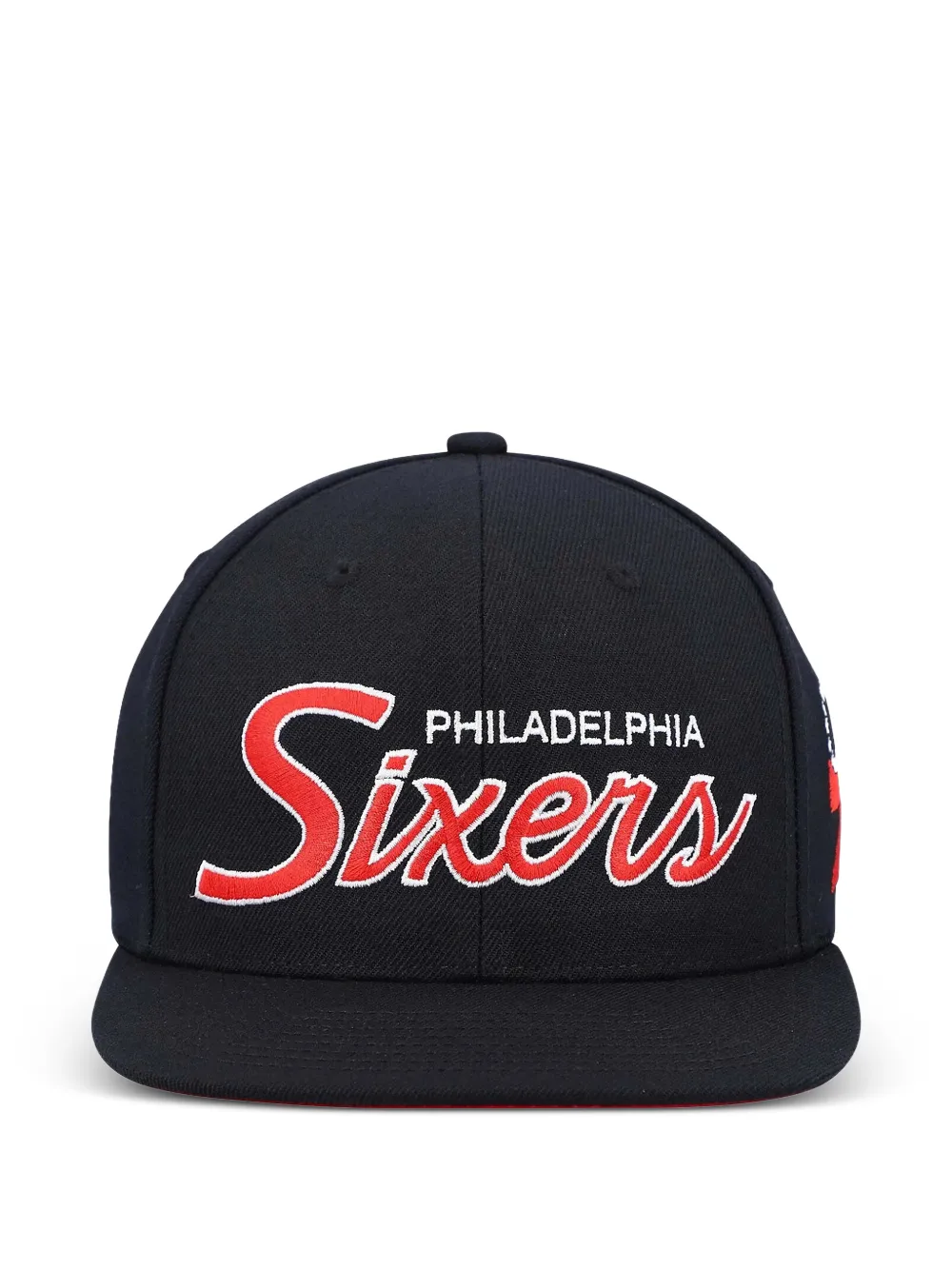 Mitchell & Ness Cappello da baseball NBA Team Script 2.0 Philadelphia Sixers - Nero