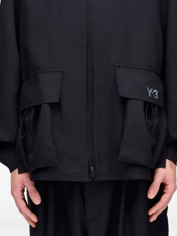 Y-3 flap-pocket Jacket | Black | FARFETCH JO
