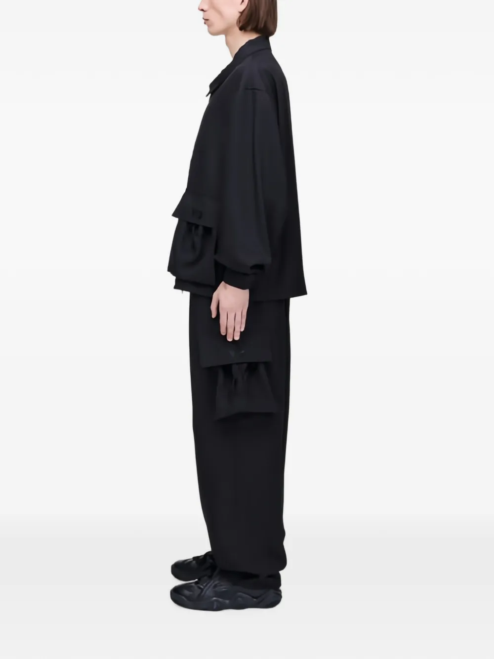 Y-3 Jack met klepzak Zwart