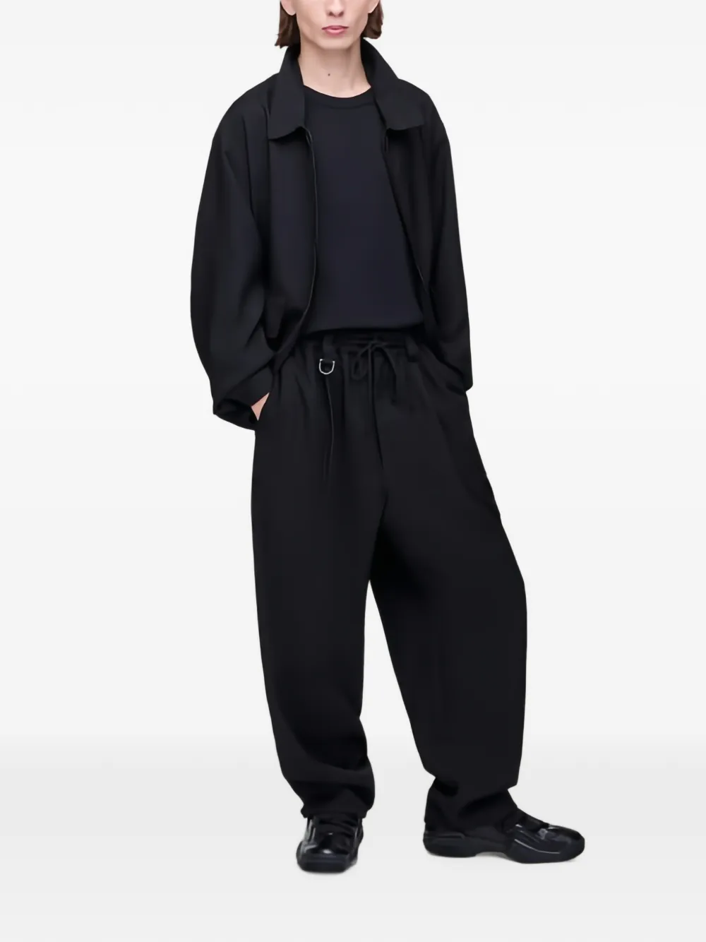 Y-3 Jack met klepzak Zwart