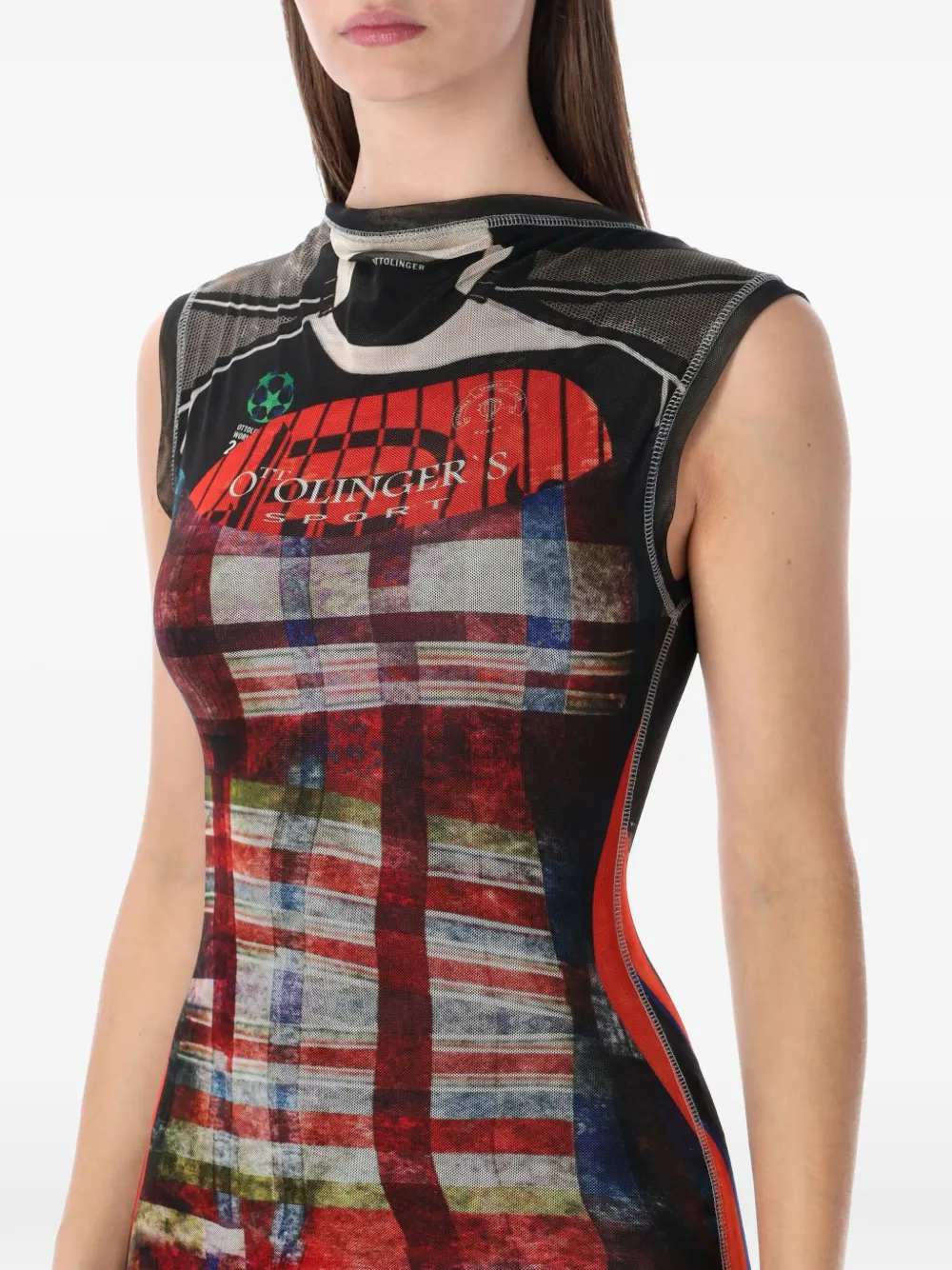 Ottolinger Mouwloze maxi-jurk Grijs