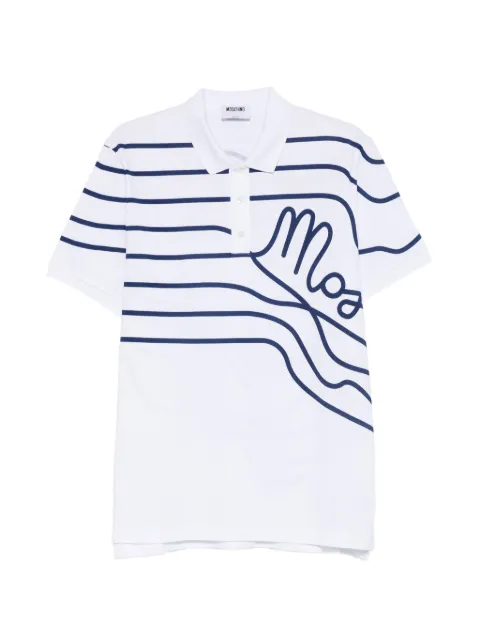 Moschino button polo shirt