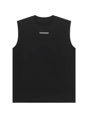 LEMAIRE タンクトップ　BLACK LEMAIRE ラウンドネック タンクトップ | ブラック | FARFETCH JP
