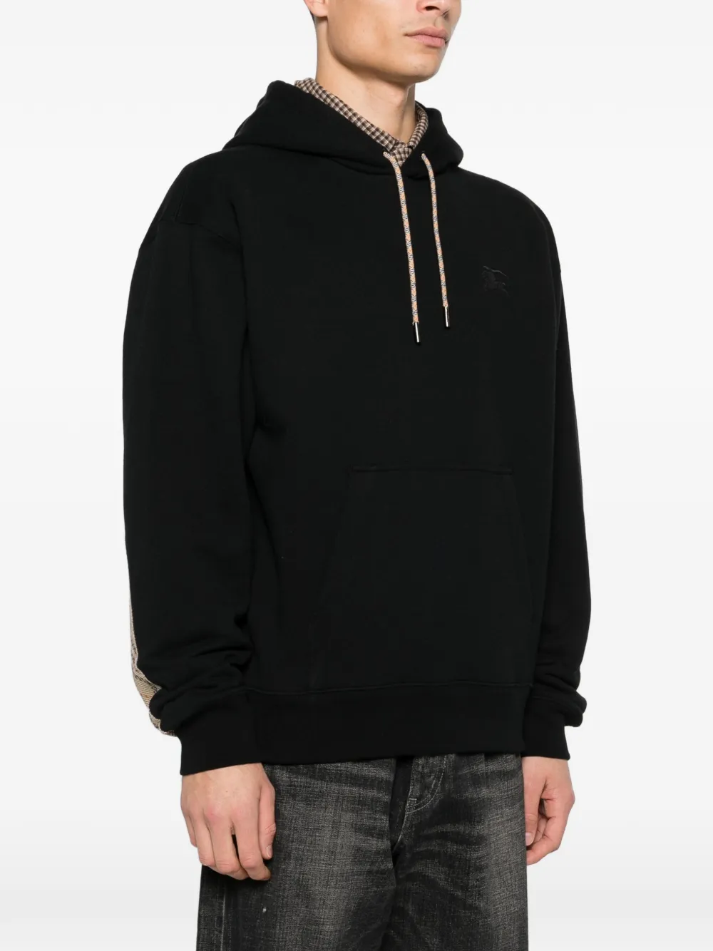 Burberry Hoodie met logo Zwart