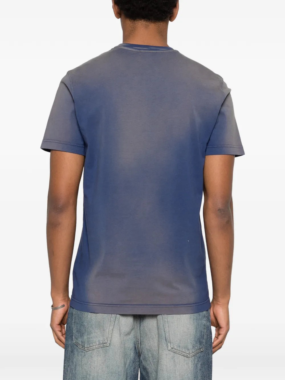 Moschino T-shirt met logodetail Blauw