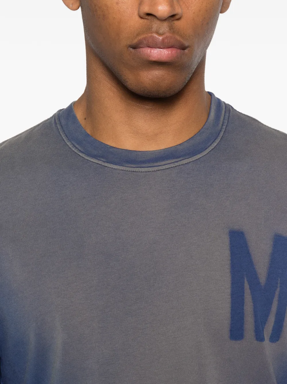 Moschino T-shirt met logodetail Blauw