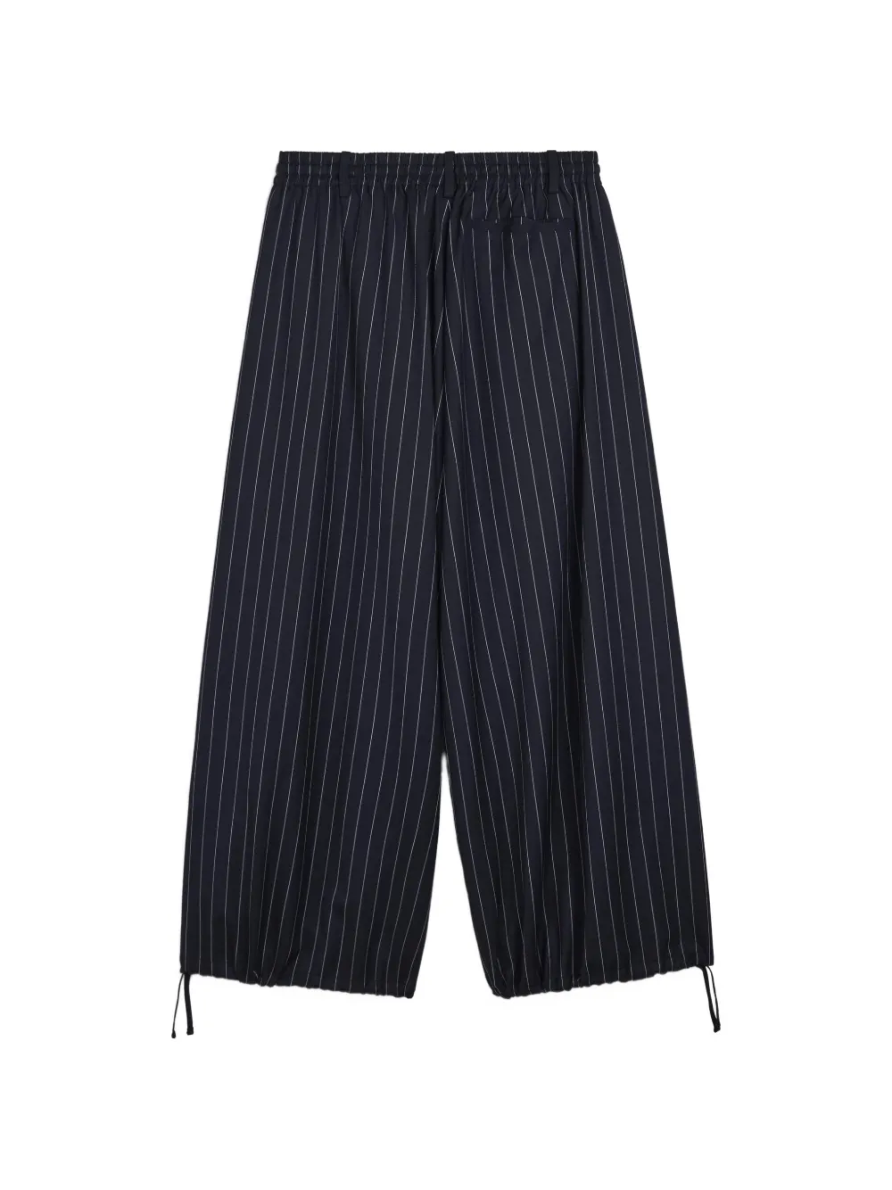 Y-3 Broek met krijtstreep Zwart