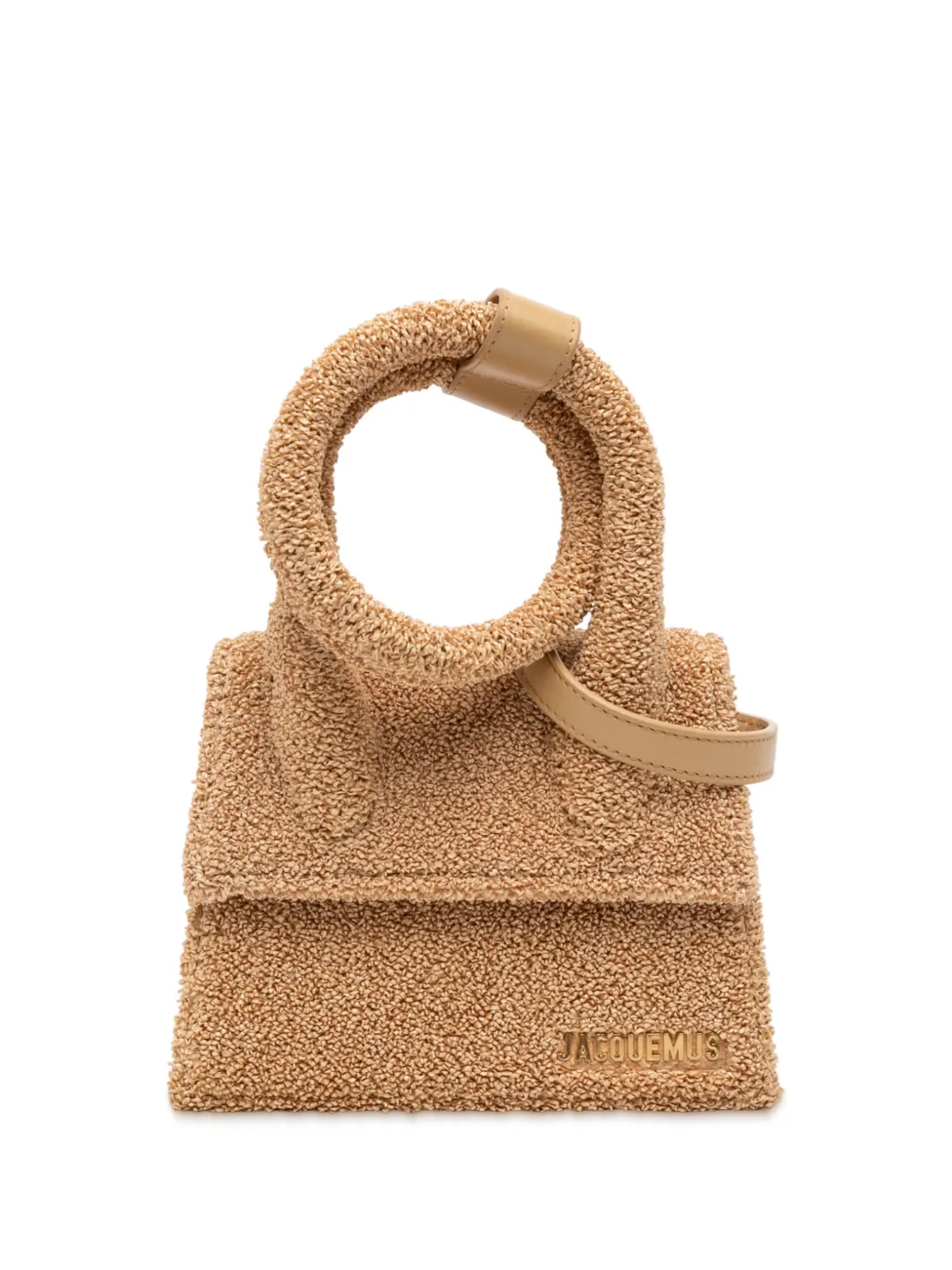Jacquemus Pre-Owned 2010-2025 Boucle Raffia Le Chiquito Noeud satchel - Marrone