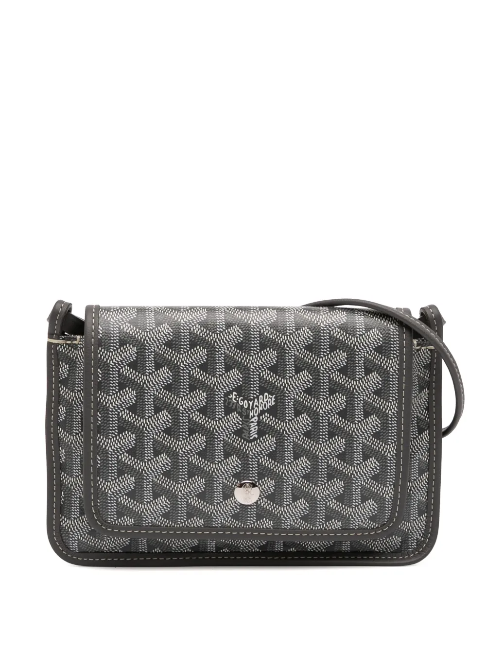 Goyard Pre-Owned 2025 Goyardine Plumet Pocket Wallet crossbody bag - Grigio
