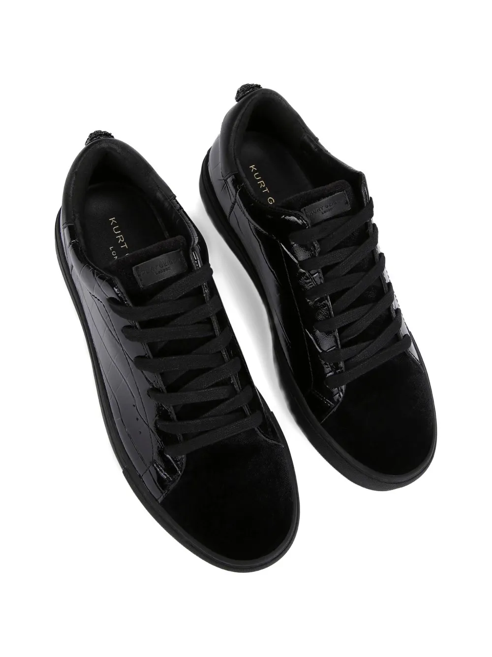Kurt Geiger London Croc Head sneakers Zwart