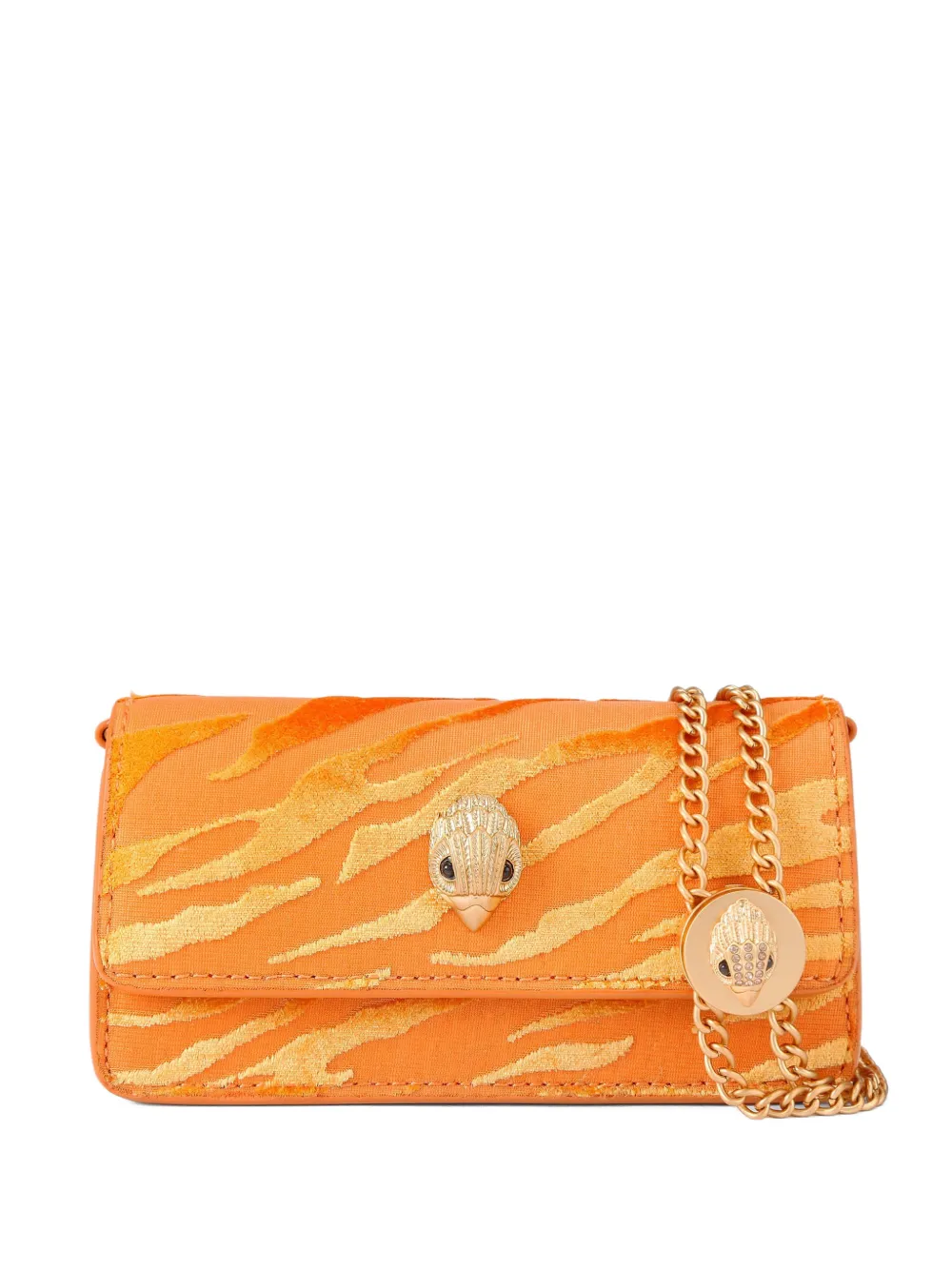Kurt Geiger London Clutch con stampa animalier - Arancione
