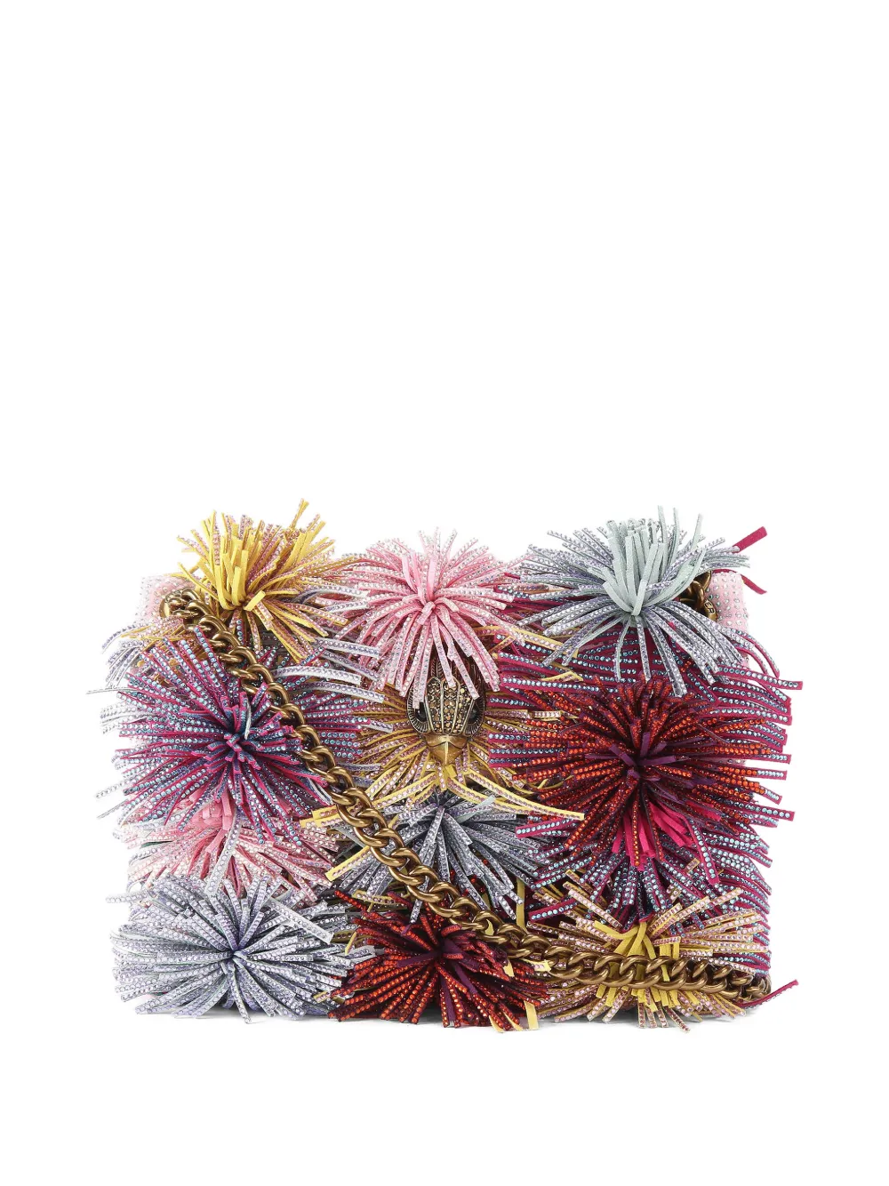 Kurt Geiger London Clutch Kensington mini con pompon - Rosa