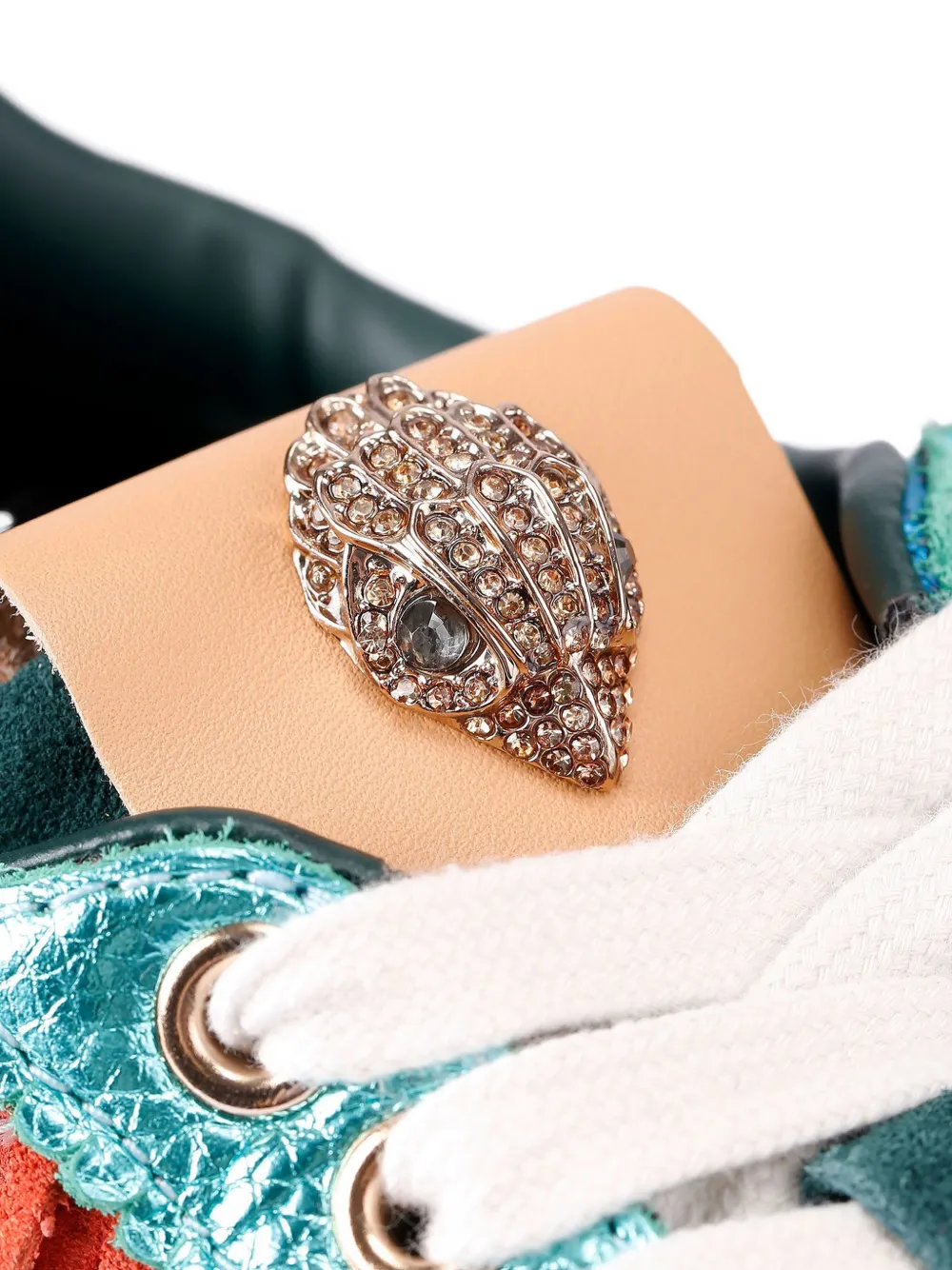 Kurt Geiger London Sneakers met kwastje en kralen Groen