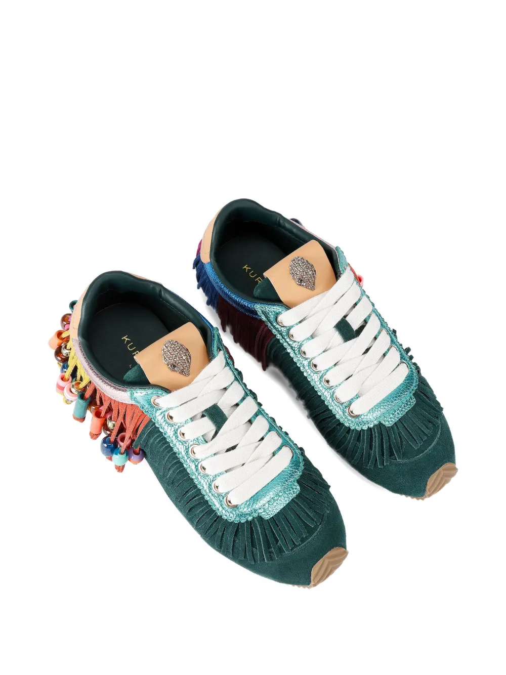 Kurt Geiger London Sneakers met kwastje en kralen Groen