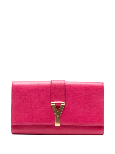Saint Laurent Pre-Owned 2000-2012 Textured Calfskin Chyc Ligne clutch bag