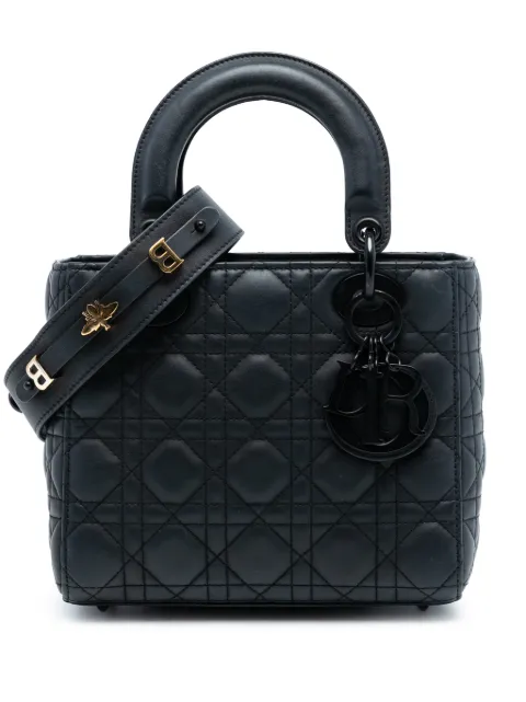 Christian Dior Pre-Owned bolsa satchel Ultra My ABCDior Lady Dior pequeña de piel de becerro mate Cannage 2020