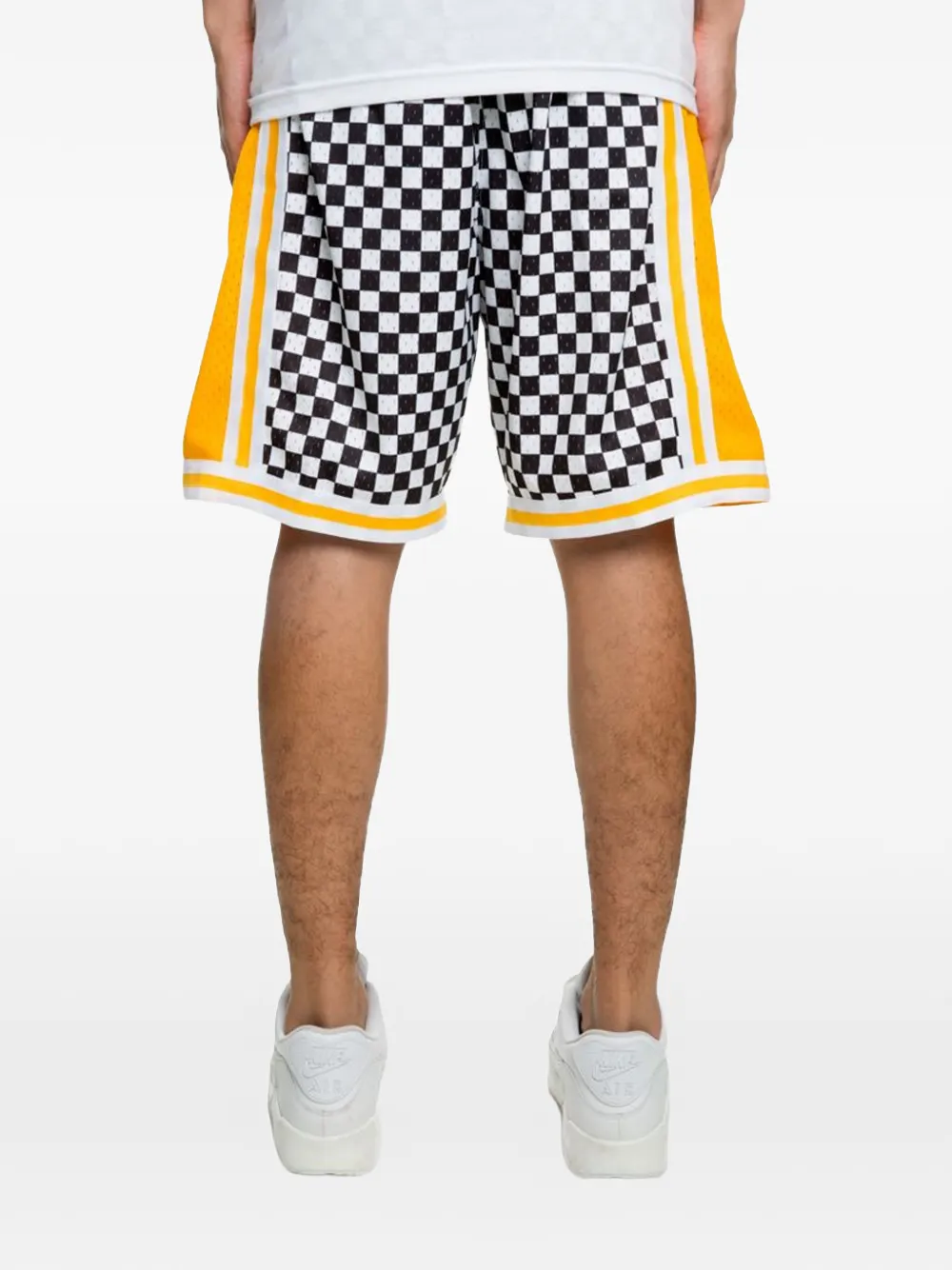 Mitchell & Ness X NBA 로스앤젤레스 레이커스 체크 쇼츠 | 트랙 & 러닝 쇼츠 | Image 2