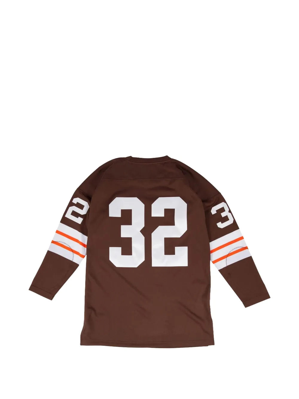 Mitchell & Ness NFL Jim Brown "1964 Cleveland Browns" T-shirt met lange mouwen Bruin