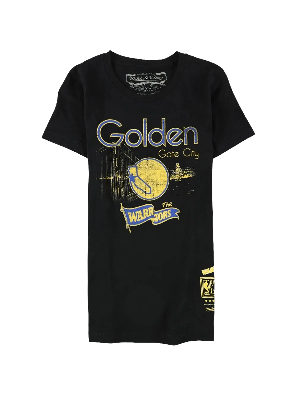 Mitchell & Ness x NBA Golden State Warriors WoGate City T-shirt - Nero