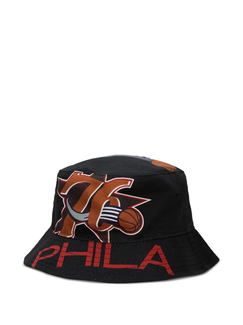 Mitchell & Ness Philadelphia 76ers Hardwood Classics Cut Up vissershoed Zwart