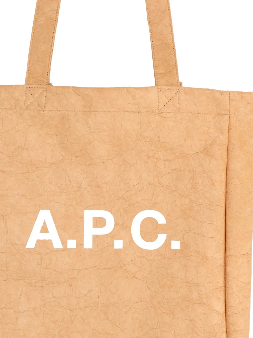 A.P.C. logo tote bag - Beige
