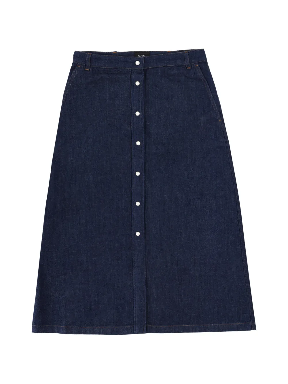 A.P.C. denim midi skirt - Blu