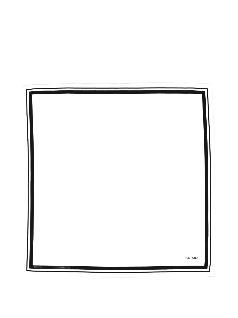 Tom Ford Silk Scarf In White