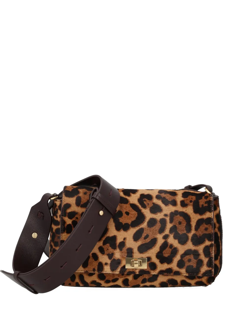 Anya Hindmarch leopard-print shoulder bag - Marrone