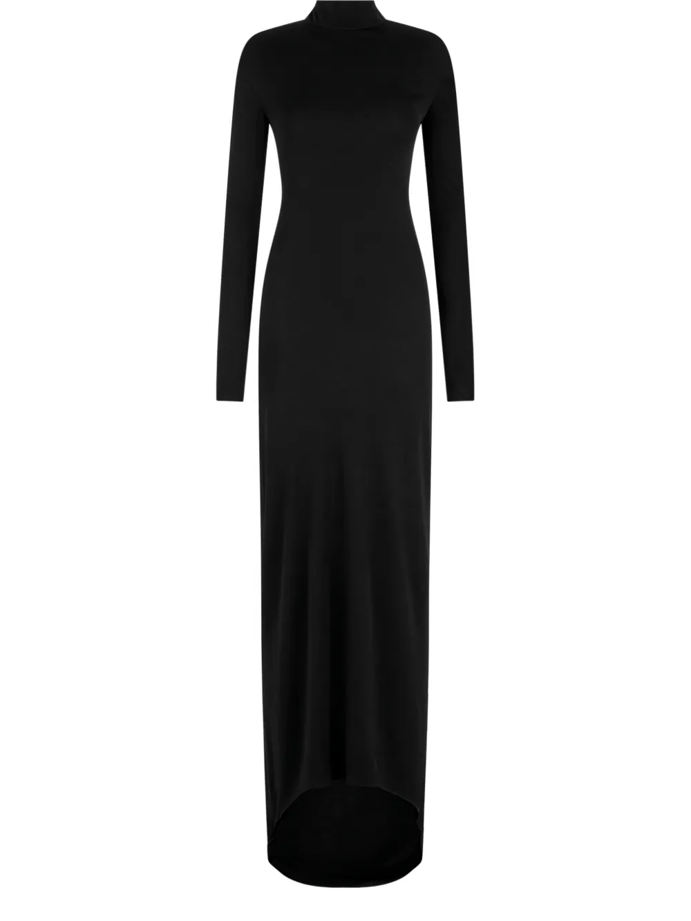 TOM FORD long-sleeves high-neck maxi dress - Zwart