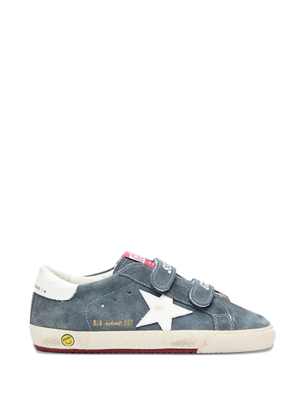 Golden Goose Kids star-patch touch-strap sneakers Blauw