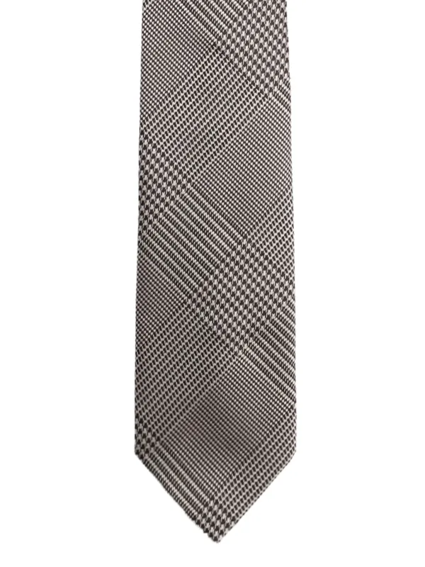 TOM FORD グレー チェック ネクタイ TOM FORD チェック ネクタイ | グレー | FARFETCH JP